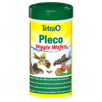 Корм для травоядных донных рыб Tetra Pleco Veggie Wafers 250 мл, пластинки с цукини