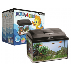 Аквариум AQUAEL AQUA4 KIDS 40 прямой 25 л (41х27х33 см) фильтр Fan-mini, нагр.FIX 25 Вт, светодиодный модуль LEDDY TUBE SUNNY 6 W/6500 К