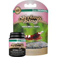 Корм дополнительный Dennerle Shrimp King ArtemiaPops премиум-класса в форме палочек с артемией и дафнией для креветок, 40 г