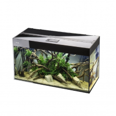 Аквариум AQUAEL GLOSSY 80 (80х35х54см.), 125л., черный, съемный светодиодный модуль RETRO FIT SUNNY 10 W / 6 500 K 2 шт.