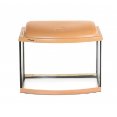 Аквариум AquaPlus STD Ф50 бук (500х300х410-5) фигурный, 46 л, со светодиодным модулем AQUAEL LEDDY TUBE Retro Fit Sunny 8 Вт