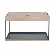 Аквариум  AquaPlus LUX LED П100 дуб сонома (700х300х560-6) прямоугольный, 96 л., со светодиодным модулем AQUAEL LEDDY TUBE Retro Fit Sunny 1х16 W