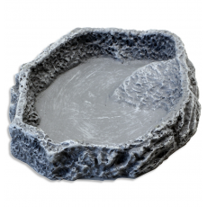 Кормушка, поилка и купалка для обитателей террариума JBL ReptilBar GREY XL, серая