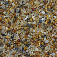 DECOTOP Roanoke - Природный чистый разноцветный гравий, 2-5 мм, 6 кг/4 л