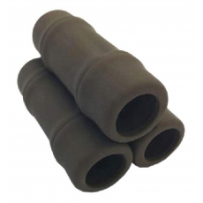 Грот-укрытие керамическое "Трубочки" 9,3*6,7*6,2 см (черный)