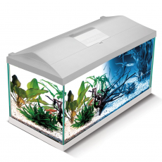 Аквариум AQUAEL LEDDY SET PLUS D&N 75 Белый (75 x 35 x 40 cm )105л, ASAP 500, PLATINIUM 100 W, LT 14W D&N