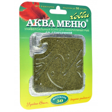 Корм АКВА МЕНЮ Фитоклик - 50, 6.5 г, со спирулиной (дозатор)