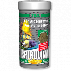 Корм основной JBL Spirulina премиум-класса в форме хлопьев для растительноядных рыб, 100 мл (16 г)
