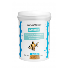 Корм AQUAMENU Дафния 250 мл, для средних и мелких рыб, черепах