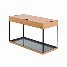 Аквариум AquaPlus LUX П120 (800х350х490-6), 115 л. прямоугольный, с лампами Т8 2х18 Вт, дуб