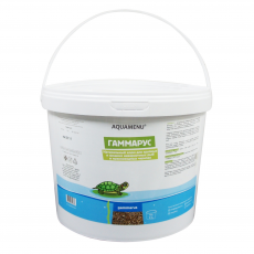 Корм AQUAMENU Гаммарус 11л (1.1 кг), для крупных и средних рыб, черепах