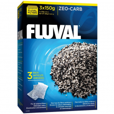 Удалитель аммония с углем для фильтров Fluval Zeo-Carb, 3шт х 150 г