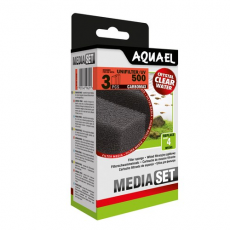 Губки сменные для фильтра AQUAEL UNIFILTER 750/1000 с углем, 3шт в упаковке