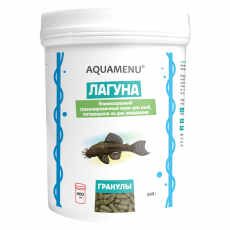 Корм AQUAMENU Лагуна, 600 мл, гранулы для донных рыб