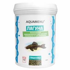 Корм AQUAMENU Лагуна, 250 мл, гранулы для донных рыб