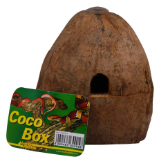 Укрытие для рептилий LUCKY REPTILE COCO BOX, целый кокос,15x14x16 см