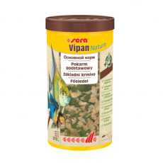 Корм для рыб основной в хлопьях Sera Vipan Nature 1000 мл (210 г) крупные хлопья