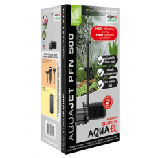 Насос фонтанный AQUAEL AQUAJET PFN 500 с губкой, 500 л/ч, 4.4 Вт, h 0.7 м