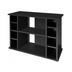 Подставка Biodesign ALTUM 200/ CRYSTAL 210 (черная шагрень) без дверок, ЛДСП 16/22 мм, 101x46x79 см