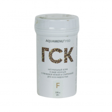 Корм ГСК F AQUAMENU PRO 100 мл (20 г), ежедневный хлопьевидный корм с гречневой мукой и спирулиной