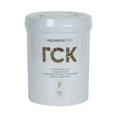 Корм ГСК F AQUAMENU PRO 600 мл (110 г), ежедневный хлопьевидный корм с гречневой мукой и спирулиной