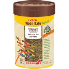 Корм для мальков аквариумных рыб Sera VIPAN BABY в хлопьях, 100 мл (56 г)