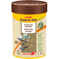 Корм для мальков аквариумных рыб Sera VIPAGRAN BABY в гранулах, 100 мл (48 г)