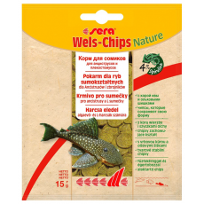 Корм для сомов "прилипал" Sera WELS CHIPS 15 г (пакетик)