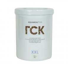 Корм ГСК XXL AQUAMENU Цихлидстикс PRO 1000 мл (300 г) натуральный, с гречневой мукой и спирулиной