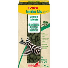 Корм для растительноядных рыб Sera SPIRULINA TABS 24 таб.