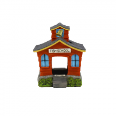 Грот для аквариума "Школа для рыбок" 8.5*7.5*10см(MJA-089)