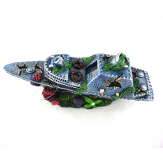 Грот "Затонувший катер" (23*7*11) (YM-813)