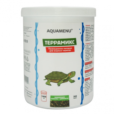 Корм AQUAMENU Террамикс 1000 мл, корм для водных черепах в виде гранул и гаммаруса