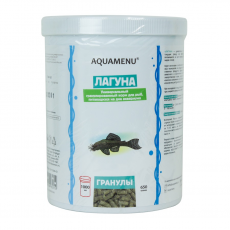 Корм AQUAMENU Лагуна, 1000 мл (650 гр), гранулы для донных рыб