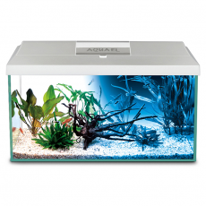 Аквариум AQUAEL LEDDY SET PLUS 60 D&N 2.0 белый (61х31х36см) 54 л, ASAP 300, PLATINIUM  50 W, LEDDY TUBE 7Вт SUNNY D&N 2.0 - 1 шт. NEW (замена 122730)