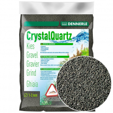 Аквариумный грунт Dennerle Kristall-Quarz, гравий фракции 1-2 мм, цвет черный, 5 кг