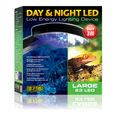 !Светильник Exo Terra Led Day & Night «День и ночь» 22 белых и 2 синих светодиода 21x23x6 см.