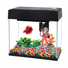 Аквариум AA-Aquarium Slim 8л, черный, 290х140х275 мм