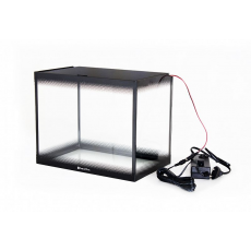 Аквариум AquaPlus (310х200х250), 15 л. новогодний со светильником LED RGB