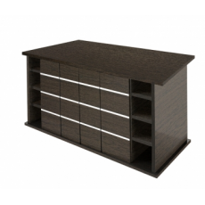 Подставка Biodesign ALTUM 450/ CRYSTAL 500 (золотой орех) без дверок, ЛДСП 16/22 мм, 151х56х79 см, регул-мые опоры