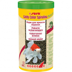 Корм для золотых рыб в гранулах Sera GOLDY Color Spirulina 1 л (390 г)