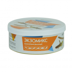Экзомикс AQUAMENU (сверчок, зофобас, мучной червь, саранча консервированная) (40г.)