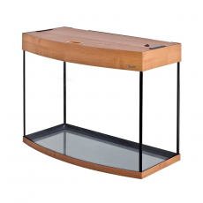 Аквариум AquaPlus LUX Ф105 (700х350х560 мм), 105 л. фигурный, со светильником 2х18 Вт, ольха