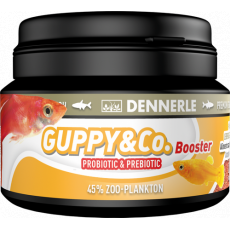 Dennerle Guppy & Co Booster - корм для гуппи и др. живородящих рыб, мини-гранулы, 45 г, 100 мл, шт