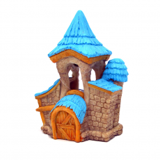 Декорация "Домик с голубой крышей" 9.5*7*13 см