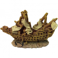 Декорация для аквариума "Затонувший корабль", 6.5X2.5X4.5см