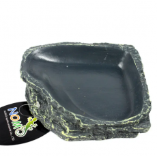 Кормушка угловая серая Nomoy Pet, 13х11х3 см