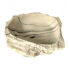 Кормушка серый мрамор Nomoy Pet, 9х7х2.5 см