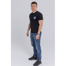 Футболка чёрная EXODESIGN "Рыба", XL