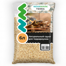 Грунт Кукурузный NOVAMARK TERRA, для черепах, агам и игуан, 6 л